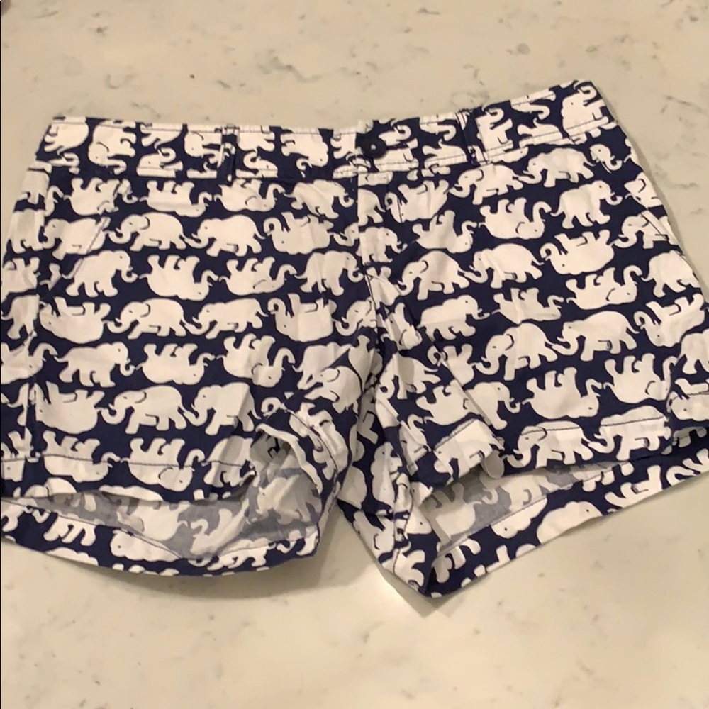 elephant printed lily Pulitzer shorts